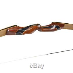 62 Archery Longbow American Hunting Bow Takedown Recurve Bow 25-55lbs
