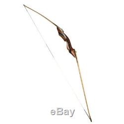 62 Archery Longbow American Hunting Bow Takedown Recurve Bow 25-55lbs
