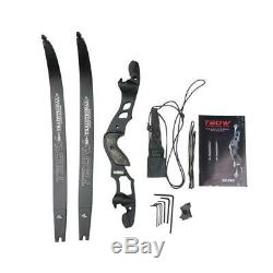 62 Archery Takedown Recurve Bow 3055lb ILF Right Hand Hunting Shooting Target