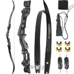 62 ILF Recurve Bow 30-60lb Limb Takedown 19 Riser Aluminum Adult Youth Hunting