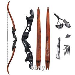 62 ILF Recurve Bow Takedown Laminated Limbs Aluminum Riser for Hunting Target