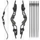 62 Inch Archery Takedown Recurve Bow ILF Right Hand With Hunting Carbon Arrows