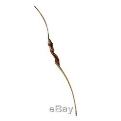 62 Longbow 25-55lbs Wooden Bow Traditional Recurve Bow Takedown Archery Hunting