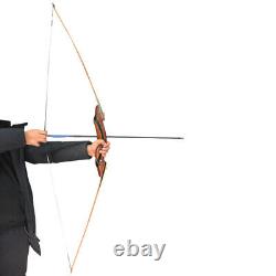 62'' Longbow Takedown 25-55lbs RH Archery Traditional Wooden Hunting Recurve Bow