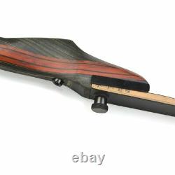 62 Recurve Bow 20-50lbs Takedown Bow Wood Longbow Archery Hunting Bow Shooting