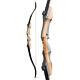 62 Takedown Recurve Bow 30-50lbs Limbs Wooden Riser Youth Adult Archery Hunting