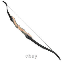 62 Takedown Recurve Bow 30-50lbs Limbs Wooden Riser Youth Adult Archery Hunting