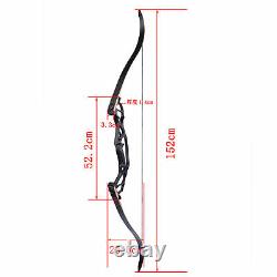 62 Takedown Recurve Bow Archery Shooting American Hunting 30-60lbs Aluminum