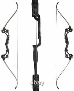 64 Takedown Recurve Bow 30-55lbs Fishing Hunting Archery Carbon Arrows Target