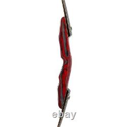 64 Traditional Archery Hunting Wooden Longbow Takedown Recurve Bow RH 25-50lb