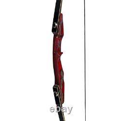 64 Wooden Hunting Longbow Take Down Recurve Bow RH 25-50lb Traditional Archery