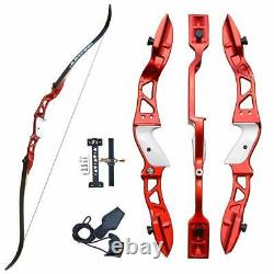 66 30lb Recurve Bow Set Arrow Broadhead Quiver Right Hand Archery Hunting Sport