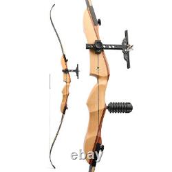 66 68'' 70'' Recurve Bow Takedown Wooden Archery 14-40lbs Bamboo Core Limb Hunt
