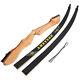 66 68 70 Takedown Recurve Bow 14-40lb Limbs Wooden Bow Archery Target Hunting