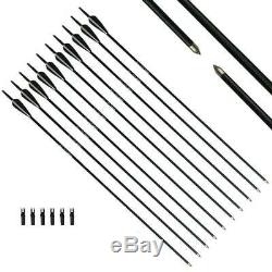 70lb Archery Recurve Bow Takedown Arrows Right Hand Hunting Whole Set Adult Set
