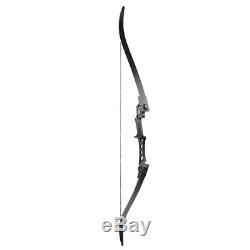 70lbs Archery Recurve Bows Arrows Takedown Hunting Set Right Handed Adult Sports