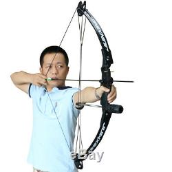Adjust 30-40lbs Compound Bow Archery Hunting Shooting Target Practice Bow Black