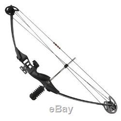 Adult Black 30-40lb Right Hand Compound Bow Archery Hunting Target Outdoor Game