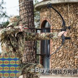 Adult Black 30-40lb Right Hand Compound Bow Archery Hunting Target Outdoor Game