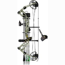 Archery 0-70lbs Compound Bow Kit Hunting Package Carbon Arrows Adult Target X9