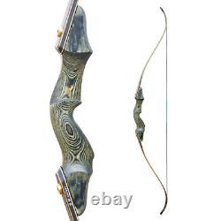 Archery 20-60lbs Takedown Wooden Recurve Bow Kit Adult Hunting Shoting RH LH