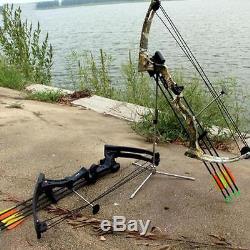 Archery 20Lbs Youth Compound Bow Hunting Set Right Hand Junior Target Black Bow