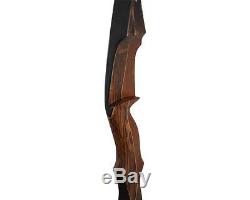 Archery 30-45Lbs Recurve Bow Right Hand Wooden Bow Riser Hunting Laminated Limbs