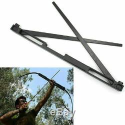 Archery 40/60lbs Folding Longbow Takedown Bow Alloy Riser Hunting Target Black