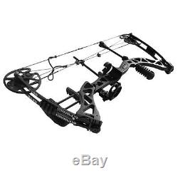 Archery 45-70lbs Black Adult Compound Bow Set Right Hand Hunting Target Shooting