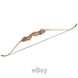 Archery 55lb 60 Takedown Recurve Wood Bow Mongolian Hunting Long Bow Right Hand