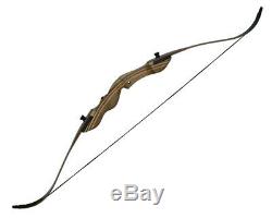 Archery 55lbs Takedown Recurve Bow Laminated Limbs Longbow Shooting Hunting Bow