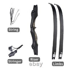 Archery 62 ILF Recurve Bow with Limbs and Riser Protector for Hunting & Target