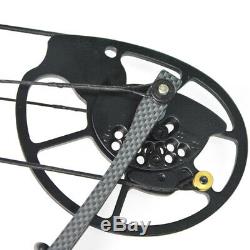 Archery Compound Bow 30-70lbs Carbon Arrow Set Aluminum Outdoor Hunting Shooting