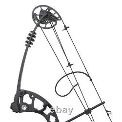 Archery Compound Bow Carbon Arrows Sight 30-55lbs Target Field 310FPS Hunting UK