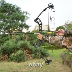 Archery Compound Bow Carbon Arrows Sight 30-55lbs Target Field 310FPS Hunting UK