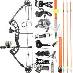 Archery Compound Bow Fishing Set 30-55lbs Bowfishing Reel Shooting Hunting RH LH