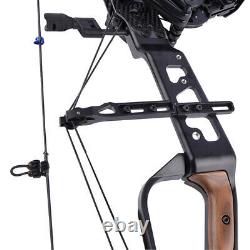 Archery Compound Bow Set 21.5-80lbs Steel Ball Dual Purpose Arrow Hunting 330fps