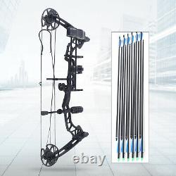 Archery Compound Bow Set 35-70lbs Adult Hunting 12 Arrows Right Hand Target