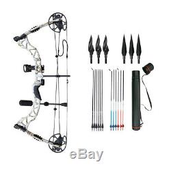 Archery Compound Bows 35-70LBS Right Hand Hunting Bow Package Arrows Points Kits