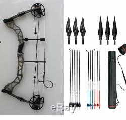 Archery Compound Bows 35-70LBS Right Hand Hunting Bow Package Arrows Points Kits