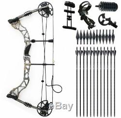 Archery Compound Bows 35-70LBS Right Hand Hunting Bow Package Arrows Points Sets