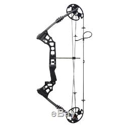 Archery Compound Bows Sets 20-70 lbs Right Hand 12 Carbon Arrows Hunting Kits HE