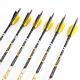 Archery Hunting Carbon Arrows with 3 Inch Turkey Feather 4.2mm Shaft Nocks