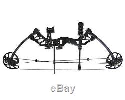 Archery Hunting Compound Bow Black 35-70lbs Right Hand With Fiberglass Bow Limbs