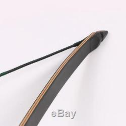Archery Recurve Bow Hunting Right Hand Long Bow & Bow String Silencer Gift 35Lbs