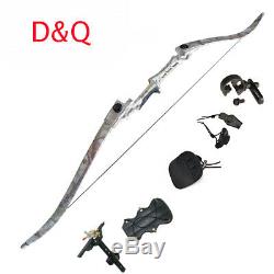 Archery Recurve Bow Sets Adult 35lbs Takedown Hunting Target Right Hand & Arrows