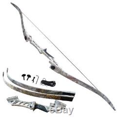 Archery Recurve Bows Set 45LBS 57 Takedown Shooting Target Right Handed Outdoor