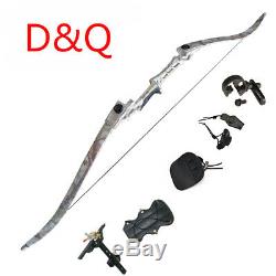 Archery Recurve Takedown Bow for Adults Sets 45LBS Hunting Target Outdoor Sports