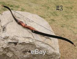 Archery Takedown Recurve Bow Adult Hunting Right Hand Wooden Bow Riser 30-60Lbs