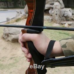 Archery Takedown Recurve Bow Adult Hunting Right Hand Wooden Bow Riser 30-60Lbs